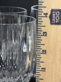 5 Double Old Fashioned Glasses Cut Lead Crystal MIKASA PARK LANE Made in Germany