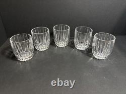 5 Double Old Fashioned Glasses Cut Lead Crystal MIKASA PARK LANE Made in Germany