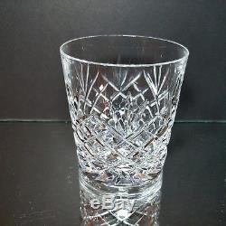 5 GALWAY Cut Irish Lead Crystal Longford 10 Oz. Double Old Fashioned Glasses
