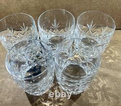 5 Lenox Charleston Double Old Fashioned Crystal 4 Rocks Glasses