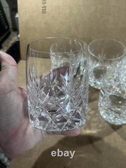 5 Lenox Charleston Double Old Fashioned Crystal 4 Rocks Glasses