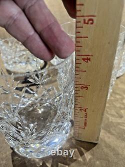 5 Lenox Charleston Double Old Fashioned Crystal 4 Rocks Glasses