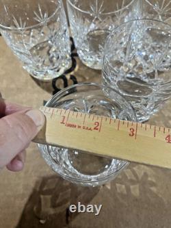 5 Lenox Charleston Double Old Fashioned Crystal 4 Rocks Glasses