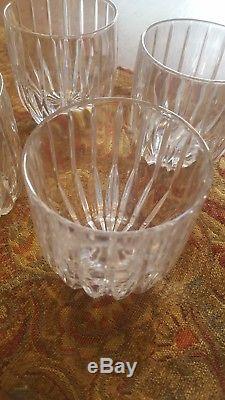 5 Mikasa Park Lane Executive Double Old Fashioned Glasses 4 1/8 Excellent