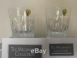 5 SETS of 2 x WATERFORD MILLENNIUM TOAST DOUBLE OLD FASHIONED DOF TUMBLERS NIB