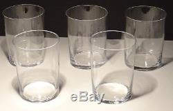 5 Vintage Baccarat Crystal Perfection Double Old Fashioned Glasses 4 1/8