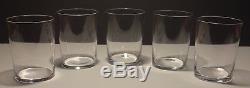 5 Vintage Baccarat Crystal Perfection Double Old Fashioned Glasses 4 1/8