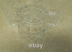 5 Vintage Waterford Crystal Lismore Double Old Fashioned Bar Glasses 4 3/8