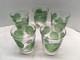 5 Vtg Fred Press Double Old Fashioned Glasses Raised Lime Slice Textured Signed