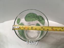5 Vtg Fred Press Double Old Fashioned Glasses Raised Lime Slice Textured Signed