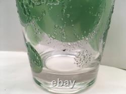 5 Vtg Fred Press Double Old Fashioned Glasses Raised Lime Slice Textured Signed
