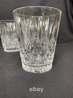 5 Waterford Crystal Double Old Fashioned Drinking Glasses Tumblers