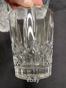 5 Waterford Crystal Double Old Fashioned Drinking Glasses Tumblers