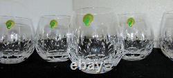 5 Waterford Esprit Double Old Fashioned Rolly Polly Glasses New