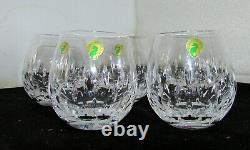 5 Waterford Esprit Double Old Fashioned Rolly Polly Glasses New