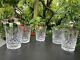 5 Waterford LISMORE Double Old Fashioned Glasses 4-3/8 x 3-1/2 wide