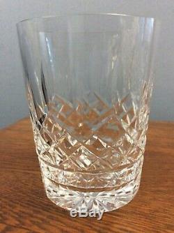 5 Waterford Lismore Double Old Fashioned Glasses 4 3/8 12 oz Ireland Excellent