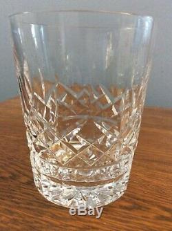 5 Waterford Lismore Double Old Fashioned Glasses 4 3/8 12 oz Ireland Excellent