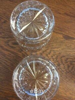 5 Waterford Lismore Double Old Fashioned Glasses 4 3/8 12 oz Ireland Excellent