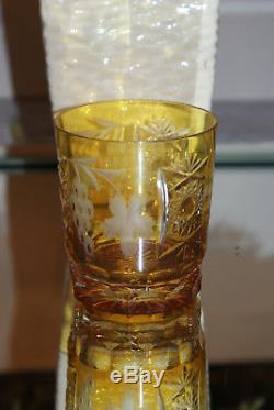 6 Ajka Marsala Double Old Fashioned Cut-to-Clear Tumblers