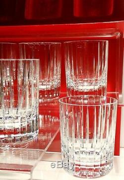 6 Baccarat Harmonie Double Old Fashioned Tumbler Glasses 4 1/8 Original Box