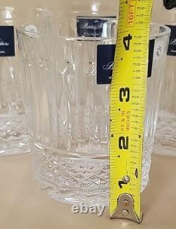 (6) Brooks Brothers Double Old Fashioned Whisky Glasses European Crystal New