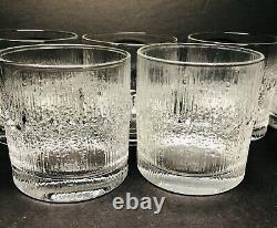 6 Iittala NIVA Double Old Fashioned Glasses + 1 Cordial Tapio Wirkkala