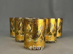 6 MCM Culver VALENCIA 4 1/4 Double Old-Fashioned 14 oz Glasses EUC