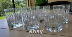 6 Mikasa Park Avenue Dof Double Old Fashioned Crystal Glasses Euc Discontinued