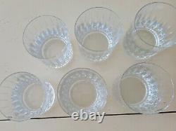 6 Mikasa Park Avenue Dof Double Old Fashioned Crystal Glasses Euc Discontinued