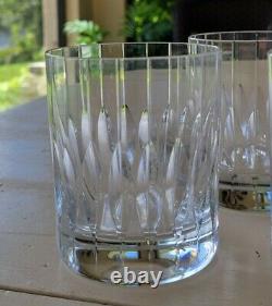 6 Mikasa Park Avenue Dof Double Old Fashioned Crystal Glasses Euc Discontinued