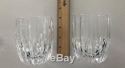 6 Mikasa Park Lane Crystal DOUBLE OLD FASHIONED Glasses