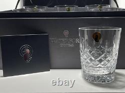 6 NEW WATERFORD CRYSTAL LISMORE DOUBLE OLD FASHIONED 12 oz. TUMBLER GLASSES