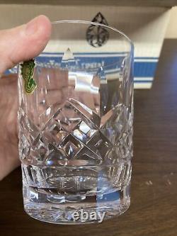 6 Nos Vintage Waterford Lismore Double Old Fashioned Glasses In Original Box