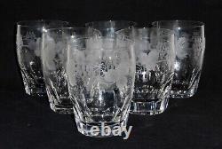 6 Stuart Crystal AUDLEY Double Old Fashioned glasses flat tumbler rocks DOF 4