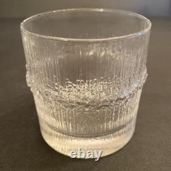 6 Vintage Iittala Finland Niva 12oz Double Old Fashioned Glasses Tapio Wirkkala