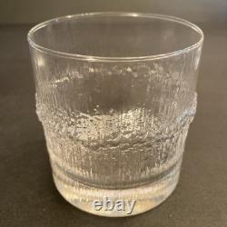 6 Vintage Iittala Finland Niva 12oz Double Old Fashioned Glasses Tapio Wirkkala