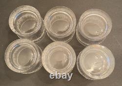 6 Vintage Iittala Finland Niva 12oz Double Old Fashioned Glasses Tapio Wirkkala