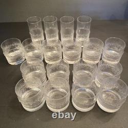 6 Vintage Iittala Finland Niva 12oz Double Old Fashioned Glasses Tapio Wirkkala