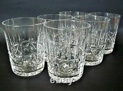 6 Vtg WATERFORD Crystal KYLEMORE Double Old Fashioned Glasses Discontinued Set