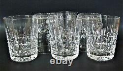 6 Vtg WATERFORD Crystal KYLEMORE Double Old Fashioned Glasses Discontinued Set