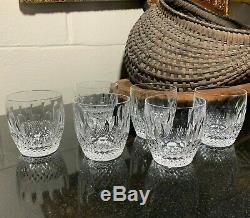 6 Waterford Crystal 3 1/2 Colleen Double Old Fashioned Tumblers Gothic Mark