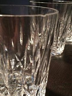 6 Waterford Crystal Double Old-Fashioned Glasses