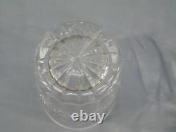 6 Waterford Crystal Lismore Double Old Fashioned Rock Glasses Set 4 3/8 Tall