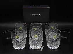 6 Waterford Crystal Lismore Traditions Barrel Shaped Dbl Old Fashioned Glasses