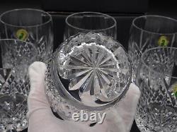 6 Waterford Crystal Lismore Traditions Barrel Shaped Dbl Old Fashioned Glasses