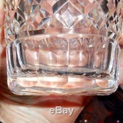 6 Waterford Lismore Double Old Fashioned Tumblers, 4 3/8 Tall, Signed