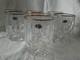 7 GORHAM Crystal Lady Anne 4 Gold Double Old-Fashioned Glass NEW WITH TAGS
