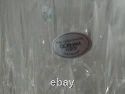 7 GORHAM Crystal Lady Anne 4 Gold Double Old-Fashioned Glass NEW WITH TAGS