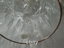 7 GORHAM Crystal Lady Anne 4 Gold Double Old-Fashioned Glass NEW WITH TAGS